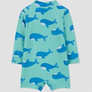 Carter's Just One You® Baby Boys' Long Sleeve Rash Guard - Blue 6